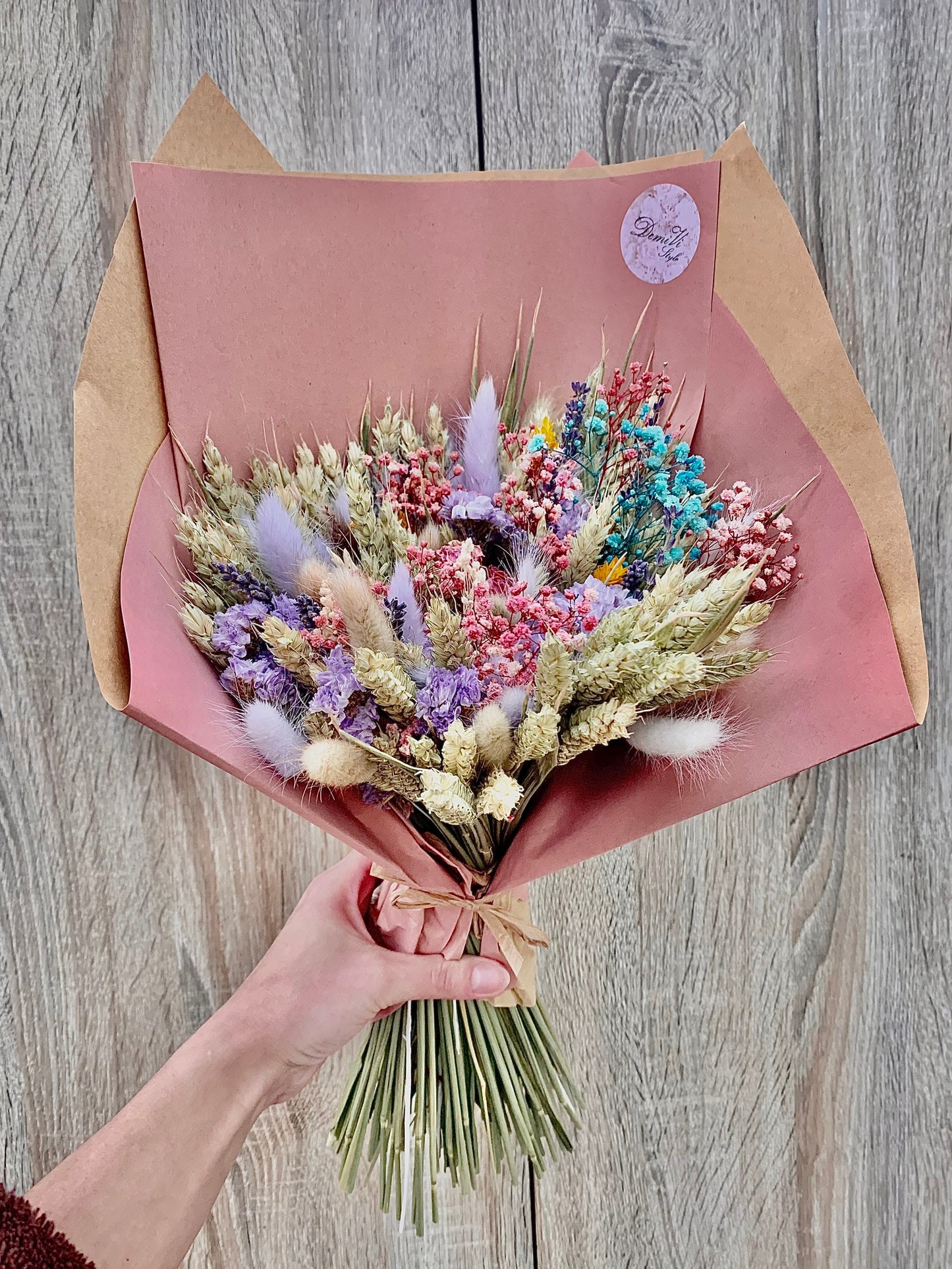 GIFT FOR HER Scented Summer Bouquet / Wedding bouquet/ Dried Flower Bouquet/ Wildflower Bouquet/ Dried flower arrangement / Bridal Bouquet
