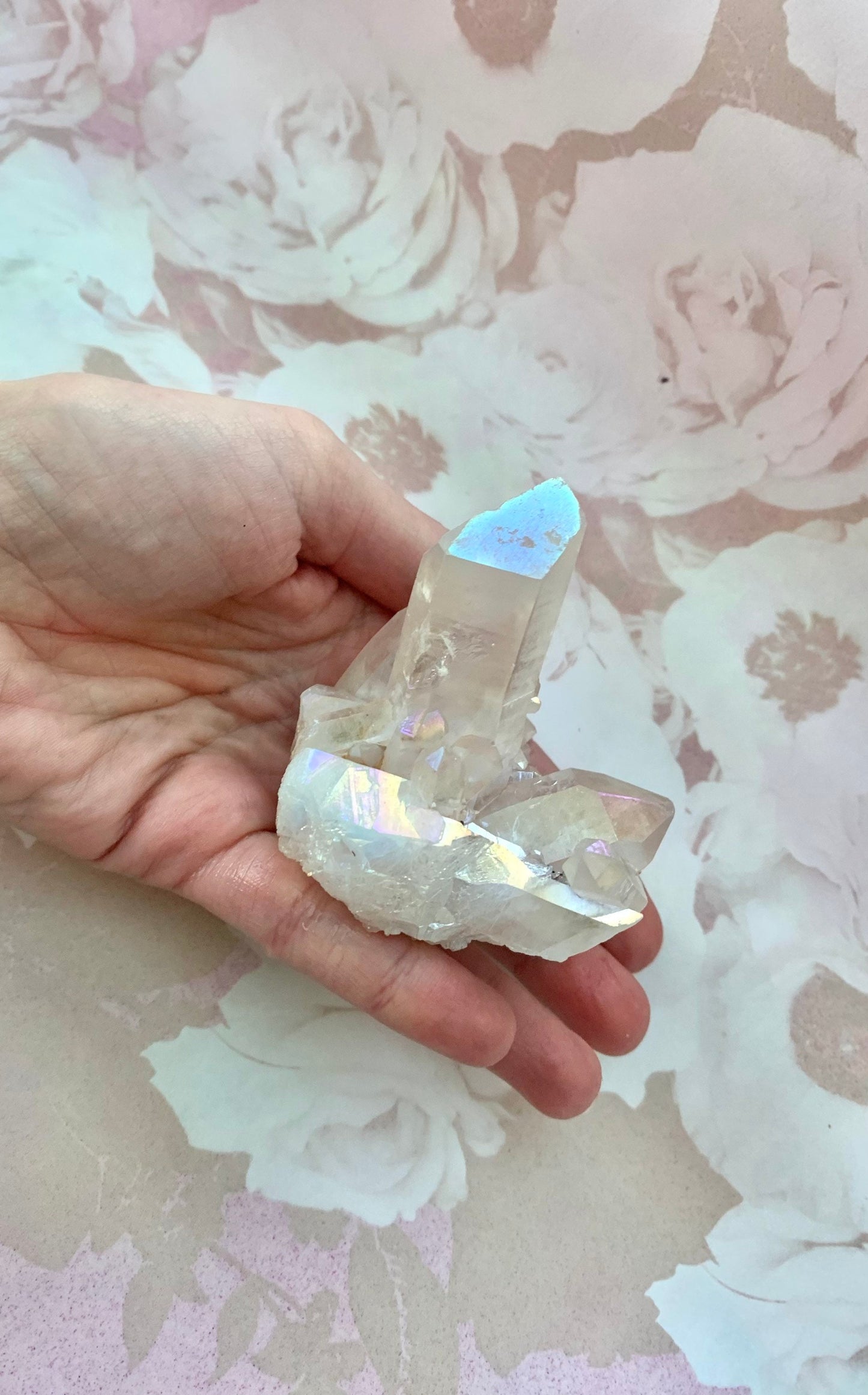 Angel Aura Quartz Crystal Cluster LARGE 160gr/ Healing Crystal