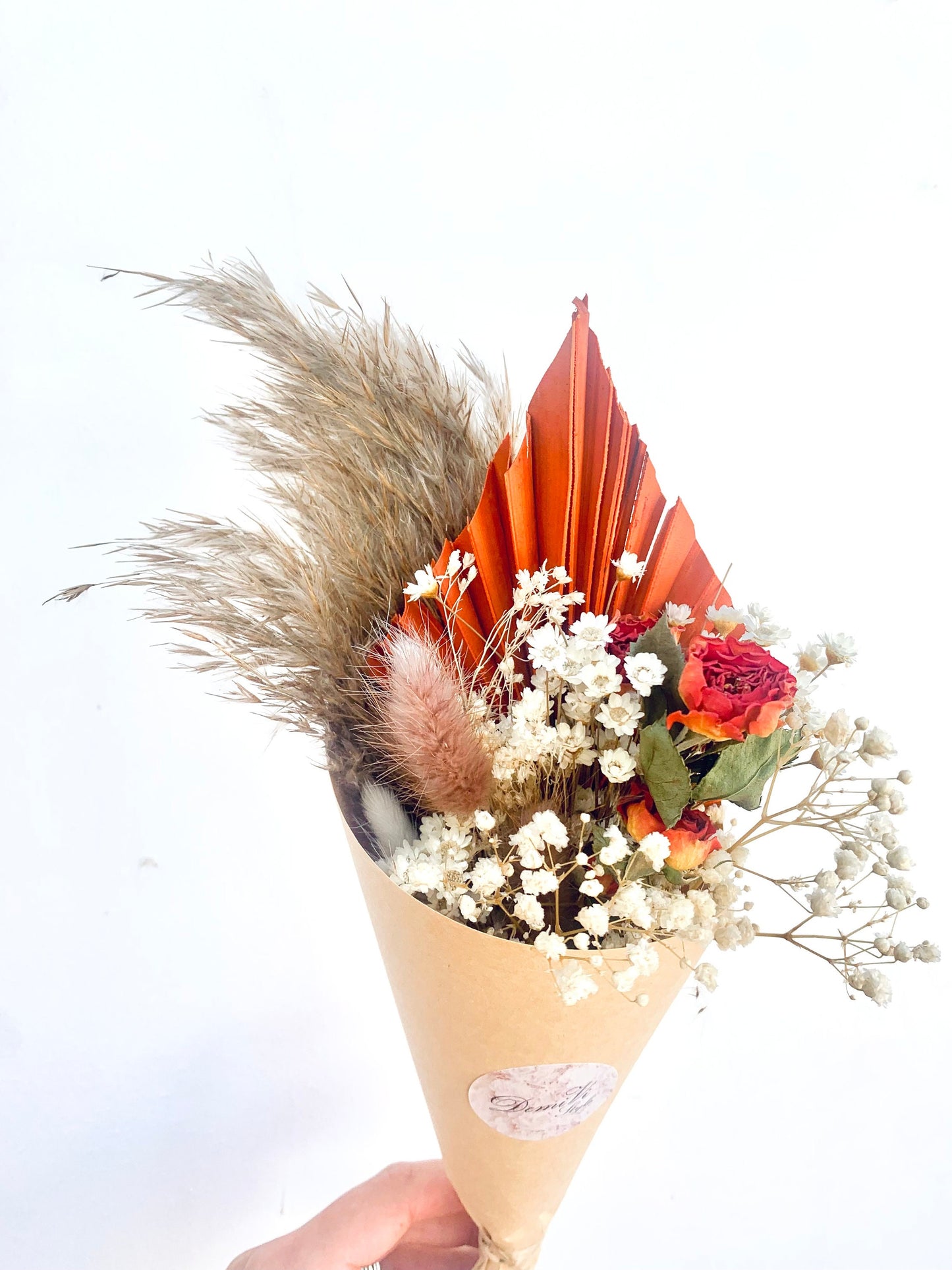 Wedding table decor Pampas and Dried Flower Arrangement Bouquet unique trendy home decor floral arrangements/ Everlasting Dried Flower Bouquet