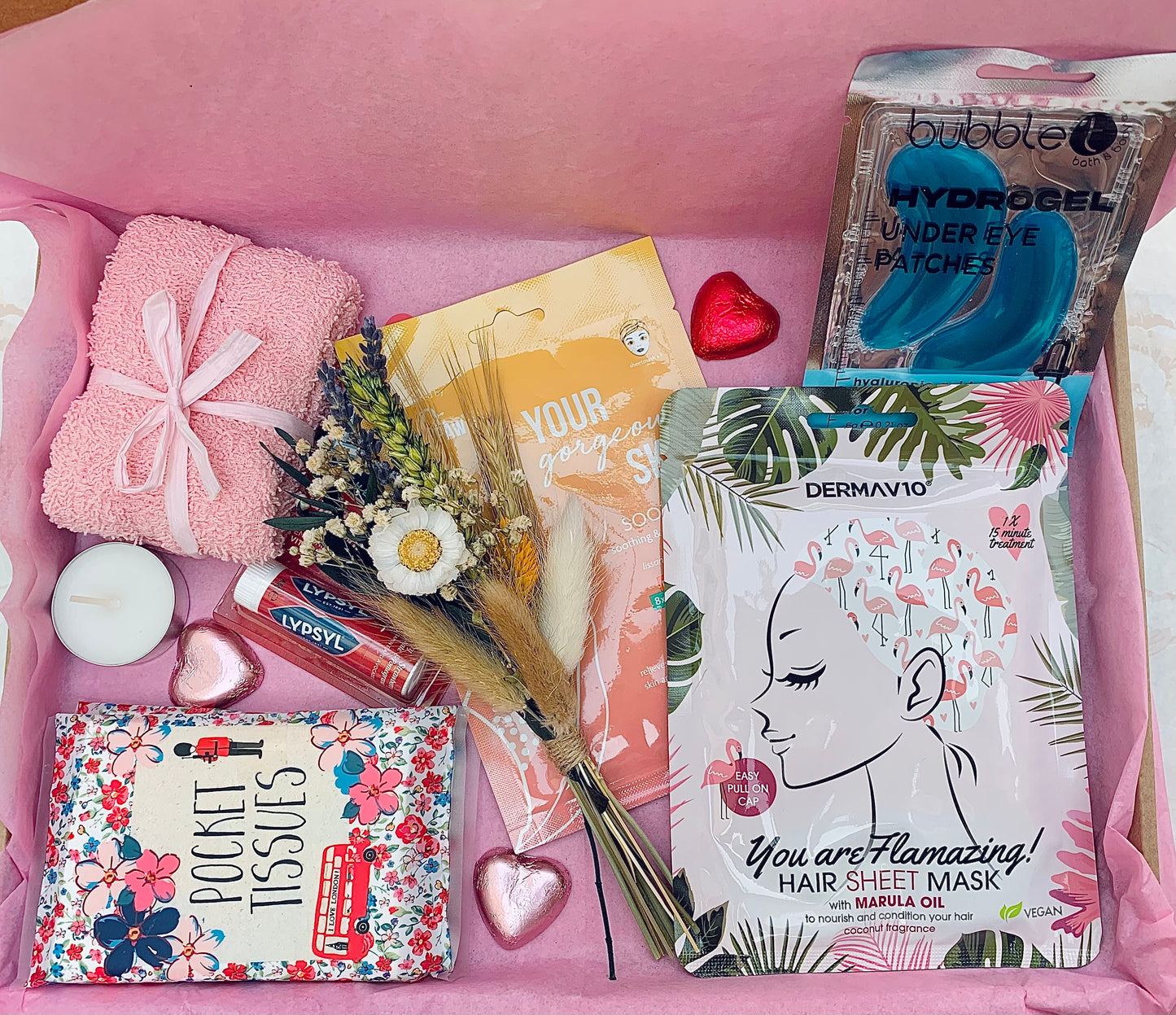 Ladies Gift Box- Birthday Hamper, Pamper Box, Spa Gift Box, Care package for her, Birthday gifts, Gift for Her