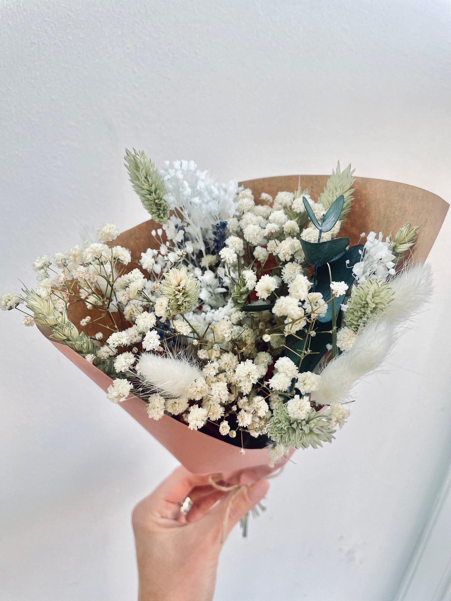 Gypsophila Eucalyptus Bridal Bouquet / Dried Flowers/ Dried Flower Bouquet/ Gifts For Her / Wedding Bouquet / Dried flower arrangement