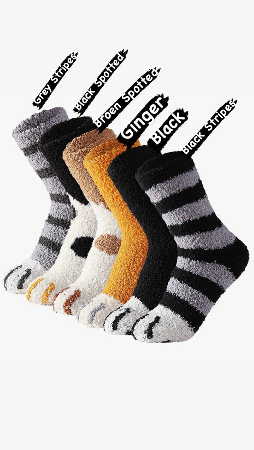 Winter cat socks / warm fleece women cat owner gift / letterbox gift / gift for her / Christmas filler gift / friend gift / secret santa