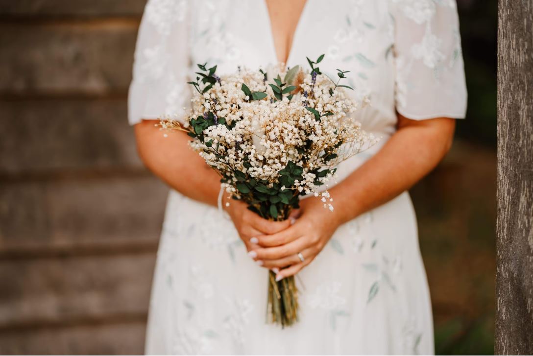 Gypsophila lavender Bridesmaid Bouquet Wedding Dried Flower Bouquet Gift For Her Dried flower arrangement Buttonholes