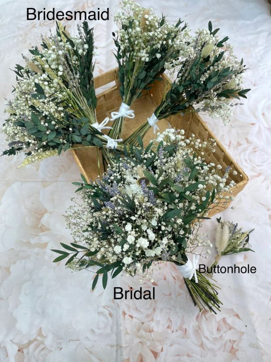 BOHO Wedding Flowers Dried Flower Wedding Bouquet Bridal Bouquet  Gypsophila Bouquet Bridesmaid  Babys Breath Bridal Bouquet Wildflowers