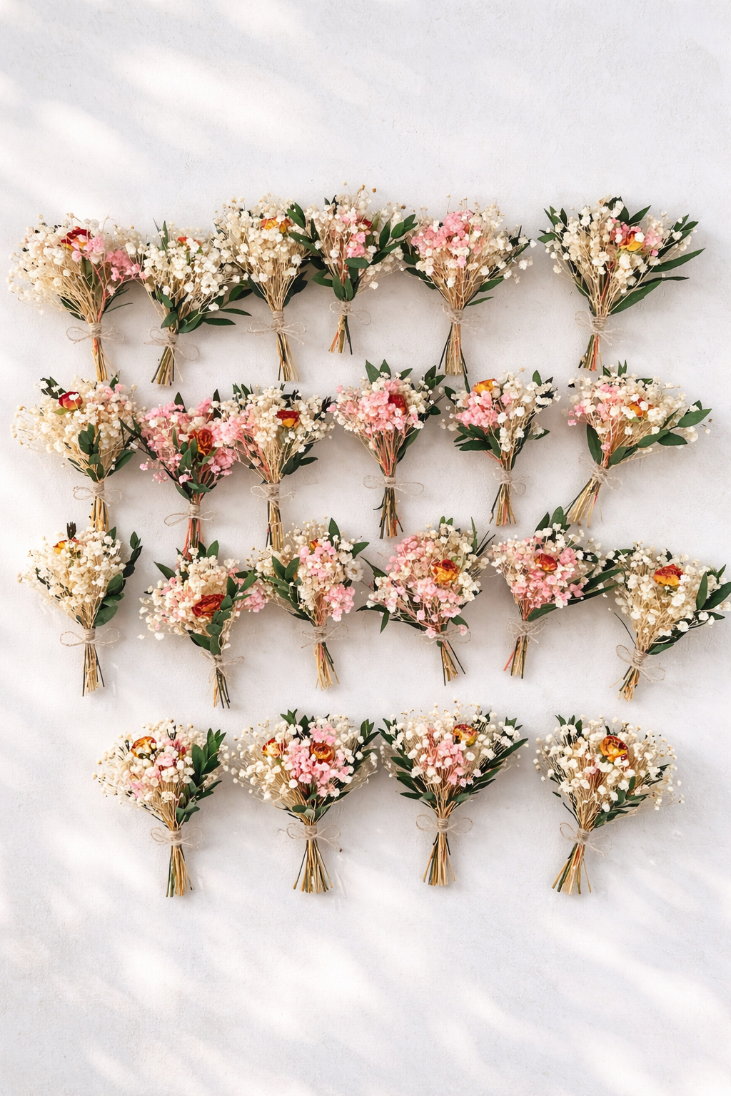 Mini Dried Flowers Bouquet Boho Mini Dry Flower Rustic Wildflowers Dried Rose Bouquets Wedding Flowers Boutonniere Letterbox Flowers