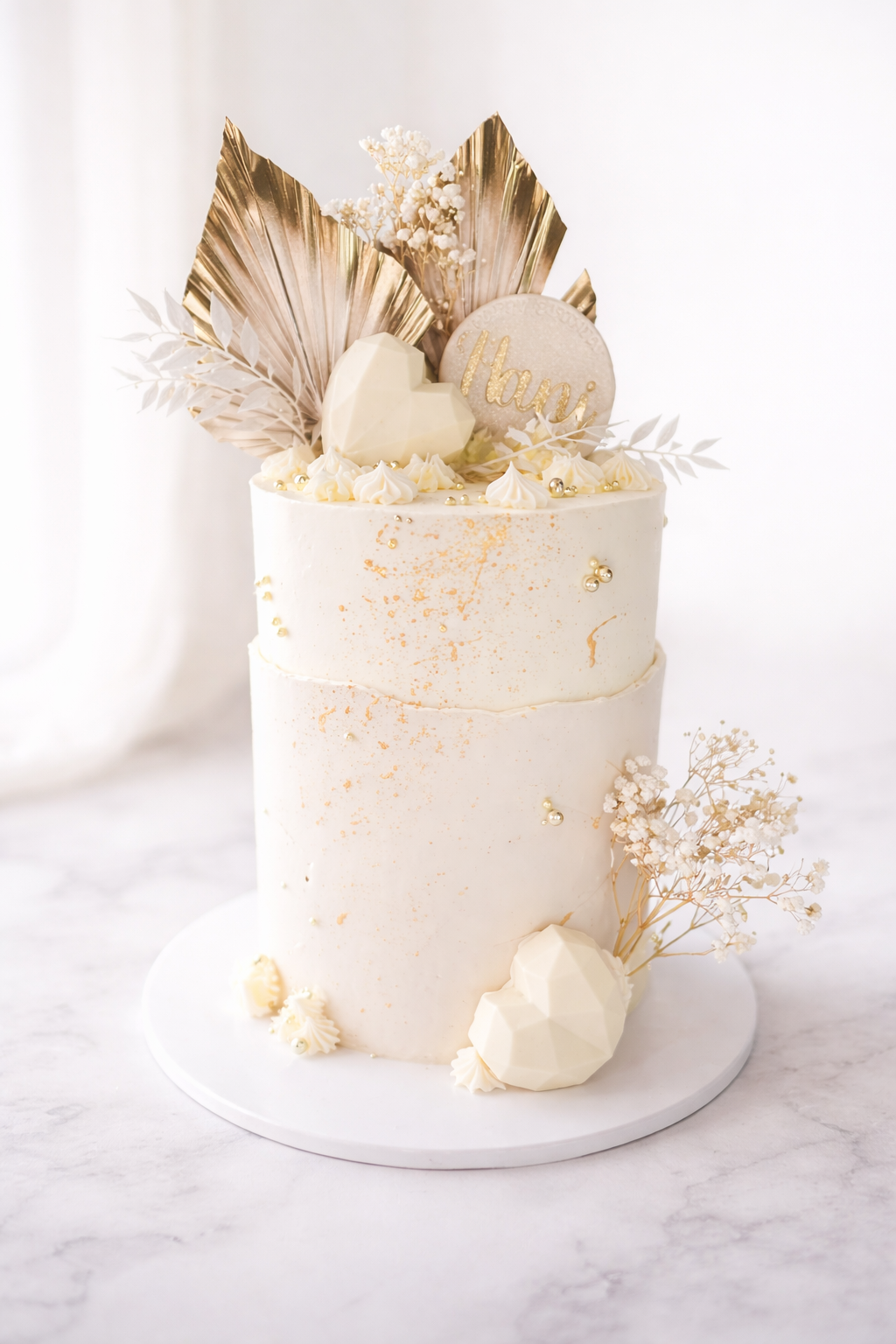 Palm Spear Cake Topper Palm Leaf Dried Flower Cake Topper Dry Flower Pampas Cake Topper Cream Gold Palm Spear Bouquet Number Cake Topper