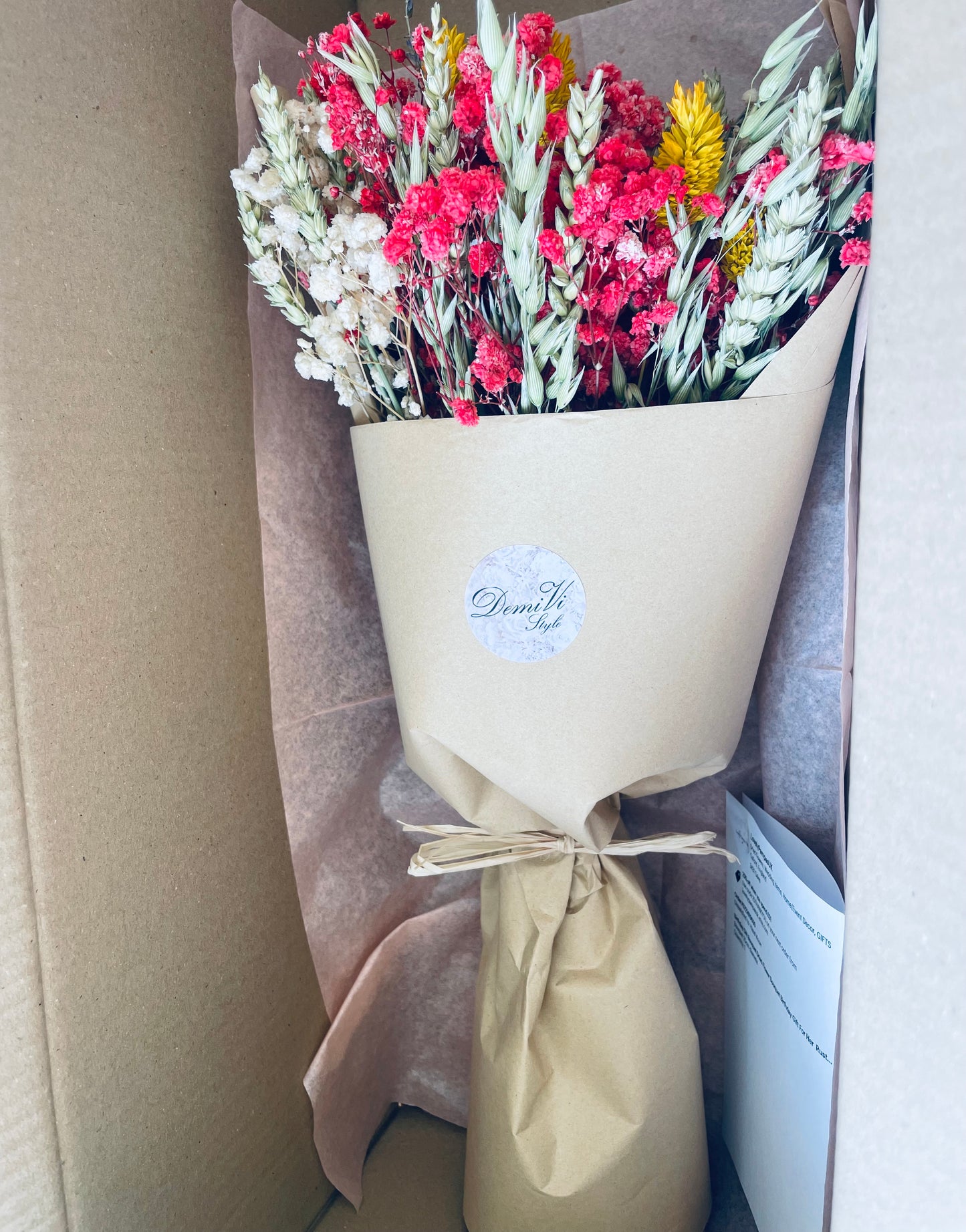 Scented Bouquet RUSTIC ROMANCE Red Flower Bouquet / Bridal Bouquet/ Dried flower arrangement/ Wedding bouquet
