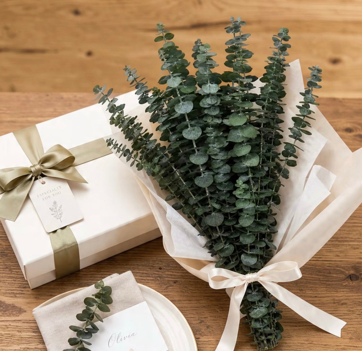 Preserved Eucalyptus Stems – Natural Dried Eucalyptus for Home Decor & Floristry