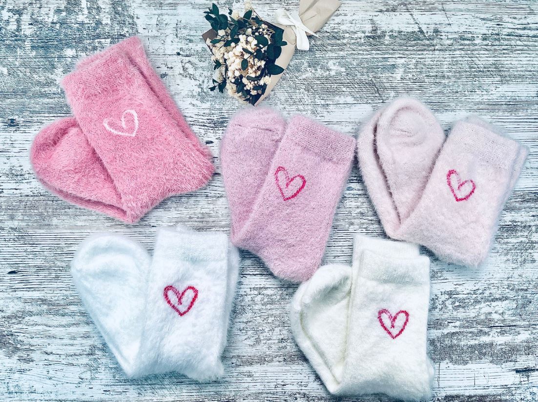 PERSONALISED Cozy socks Warm winter socks Fluffy sock gifts stocking fillers warm socks Christmas gift Fuzzy socks festive sleeping socks