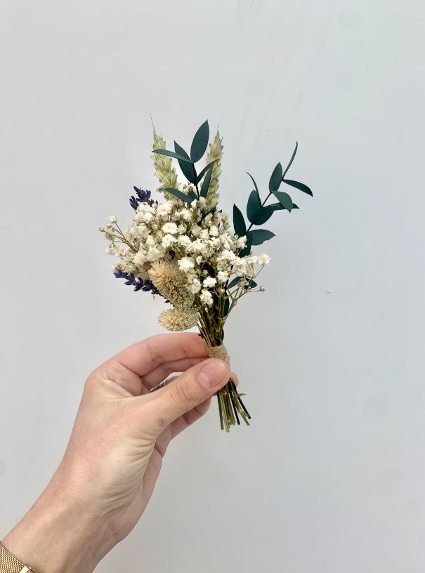 Gypsophila lavender Bridesmaid Bouquet Wedding Dried Flower Bouquet Gift For Her Dried flower arrangement Buttonholes