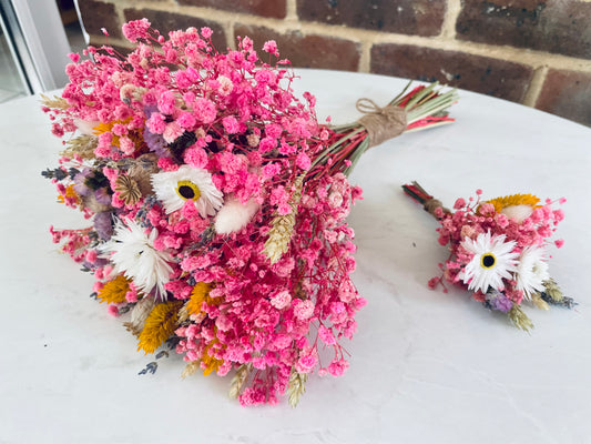 Scented Bridal Bouquet / Dried Flowers/ Dried Flower Bouquet/ Gifts For Her / Bridal Bouquet  / Wedding bouquet / Dried flower arrangement