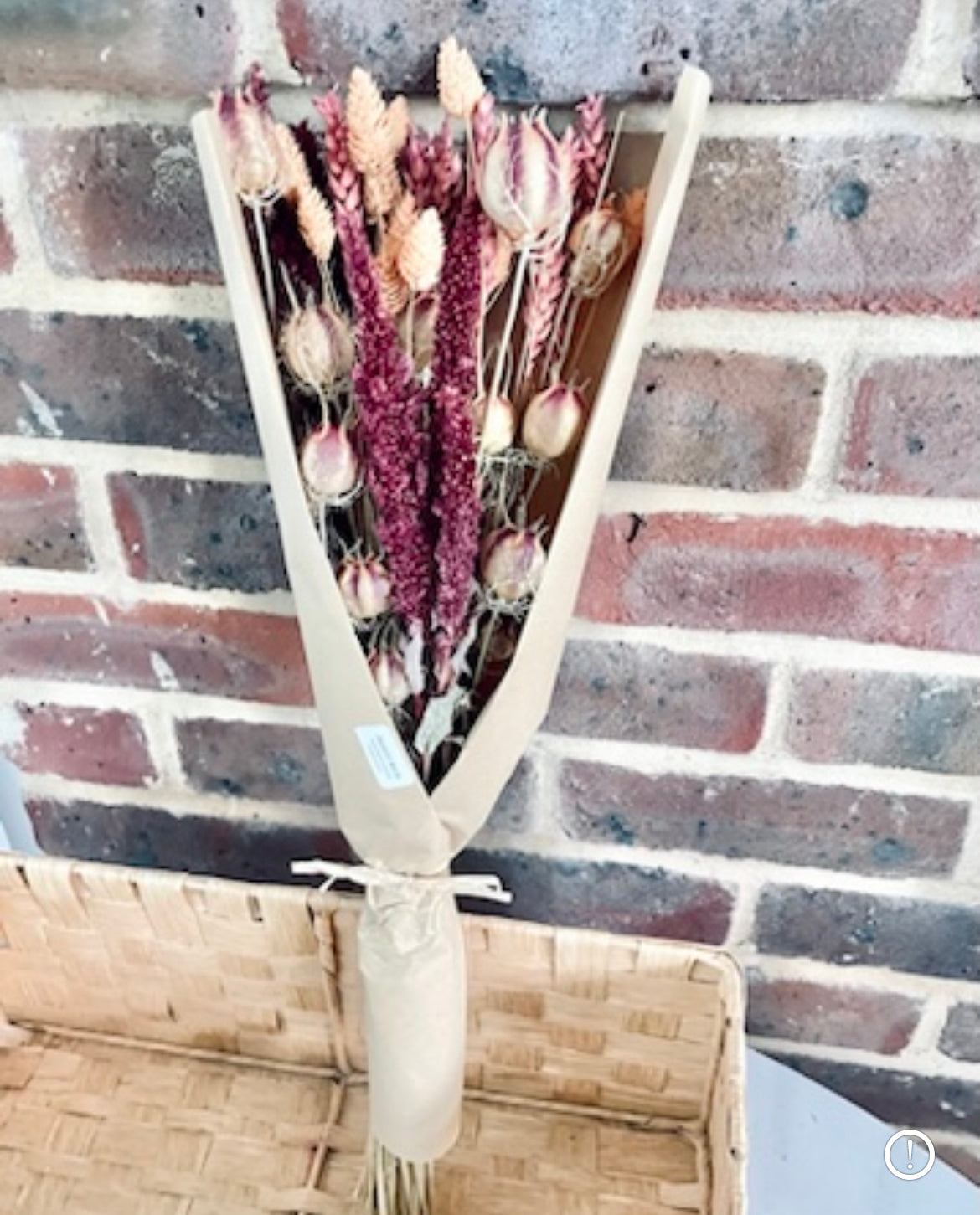 Dried flower bouquet RUSTIC GRACE wedding flowers farmhouse bridal bouquet wildflower dried flowers gift for her boho home decor