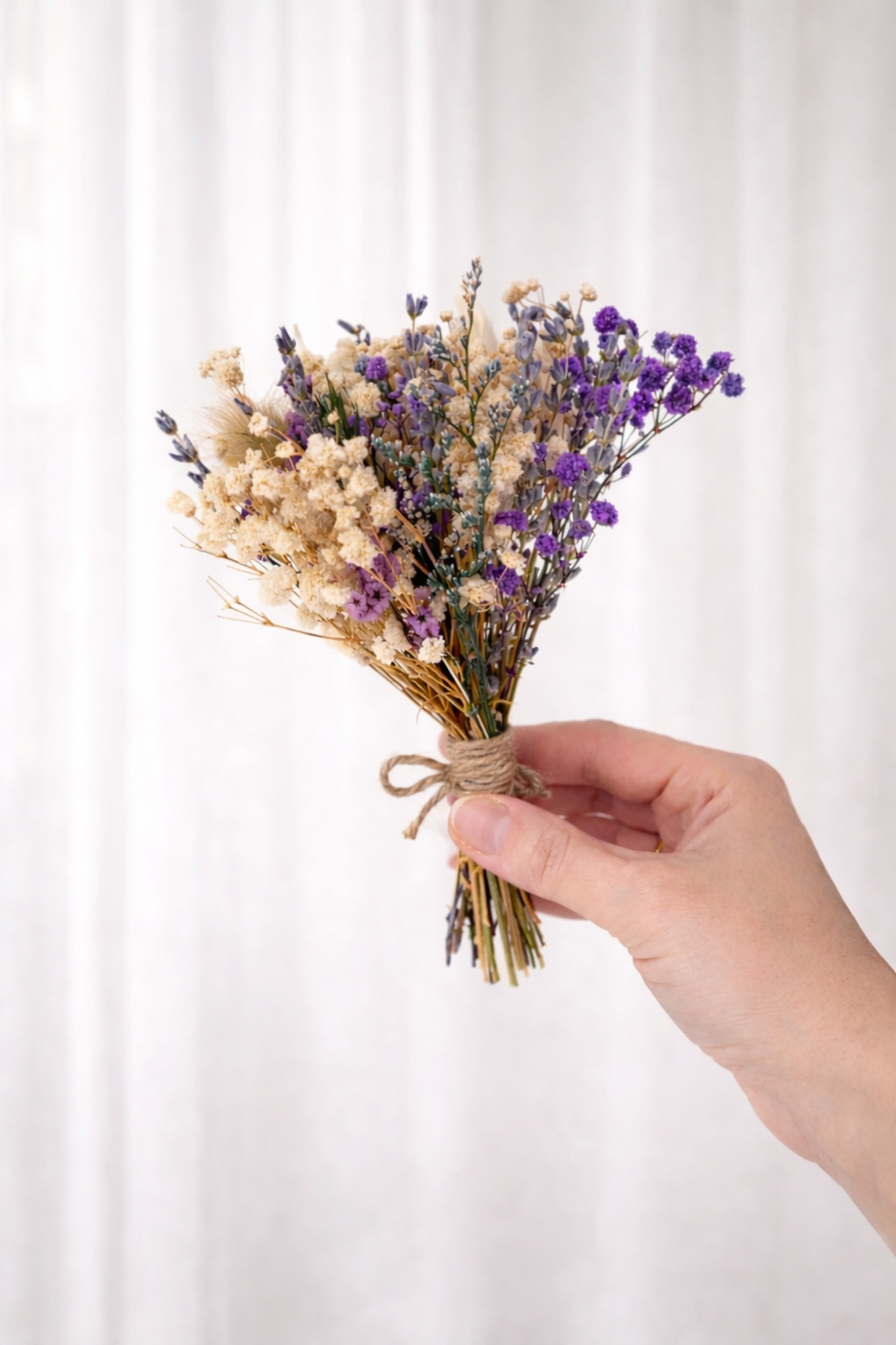 Bridesmaid Proposal Dried Flower Mini Bouquet, Personalized Bridesmaid Gift, Boho Wedding Keepsake Flowers