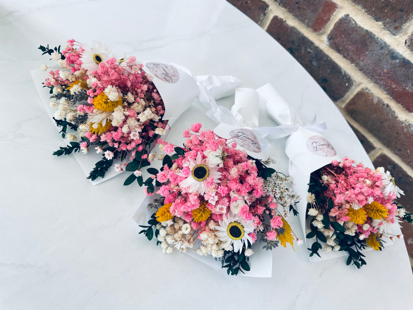 Mini Dried Flower Bouquet / Centerpiece Dried Flowers Dried Bouquet Floral Arrangement Handmade Bouquet Flowers Gift For Her Home Decor