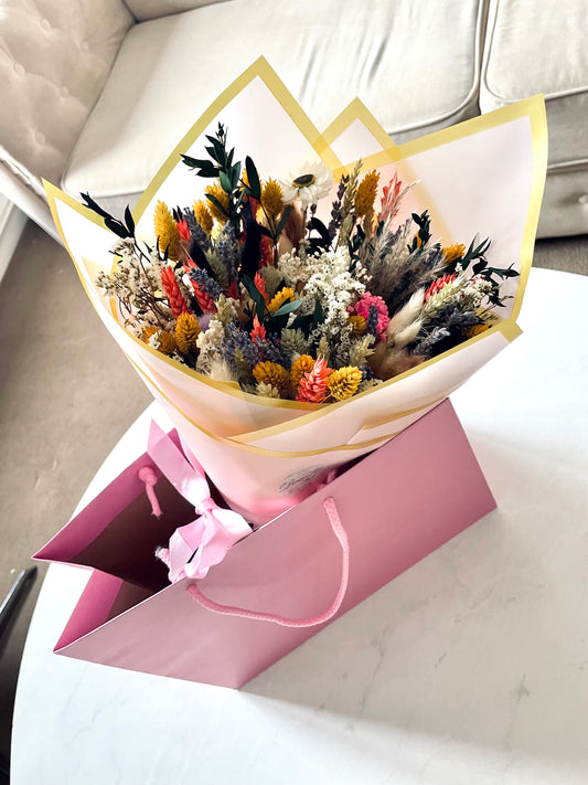 Wildflower Bouquet/ Dried Flower Bouquet/ Gifts For Her / Dry Flower Bouquet / Wedding bouquet / Dried flower arrangement/ Rustic