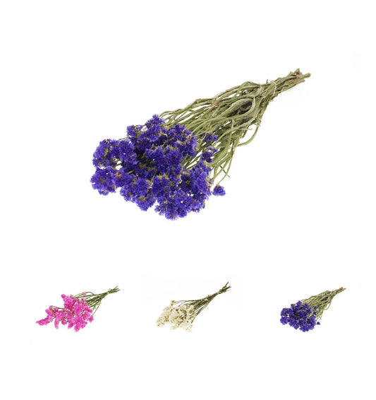 Dried Bunch Natural Statice Sinuata Or Sea Lavender 60cm/24 Inches Various Colours