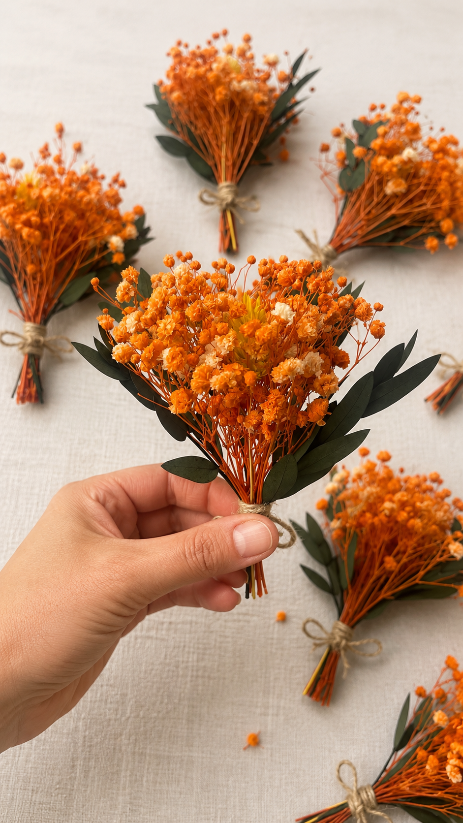 Orange Dried Flower Boutonniere, Rustic Wedding Buttonhole, Burnt Orange Groomsmen Boutonniere, Autumn Wedding Floral Pin, Boho