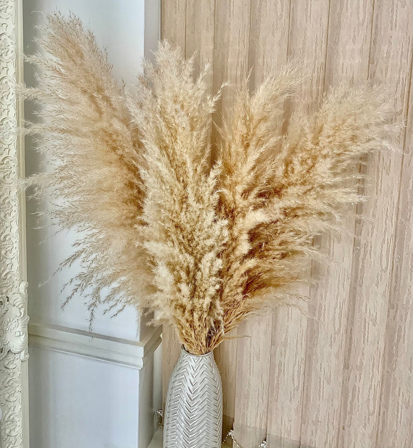 Pampas grass and vase