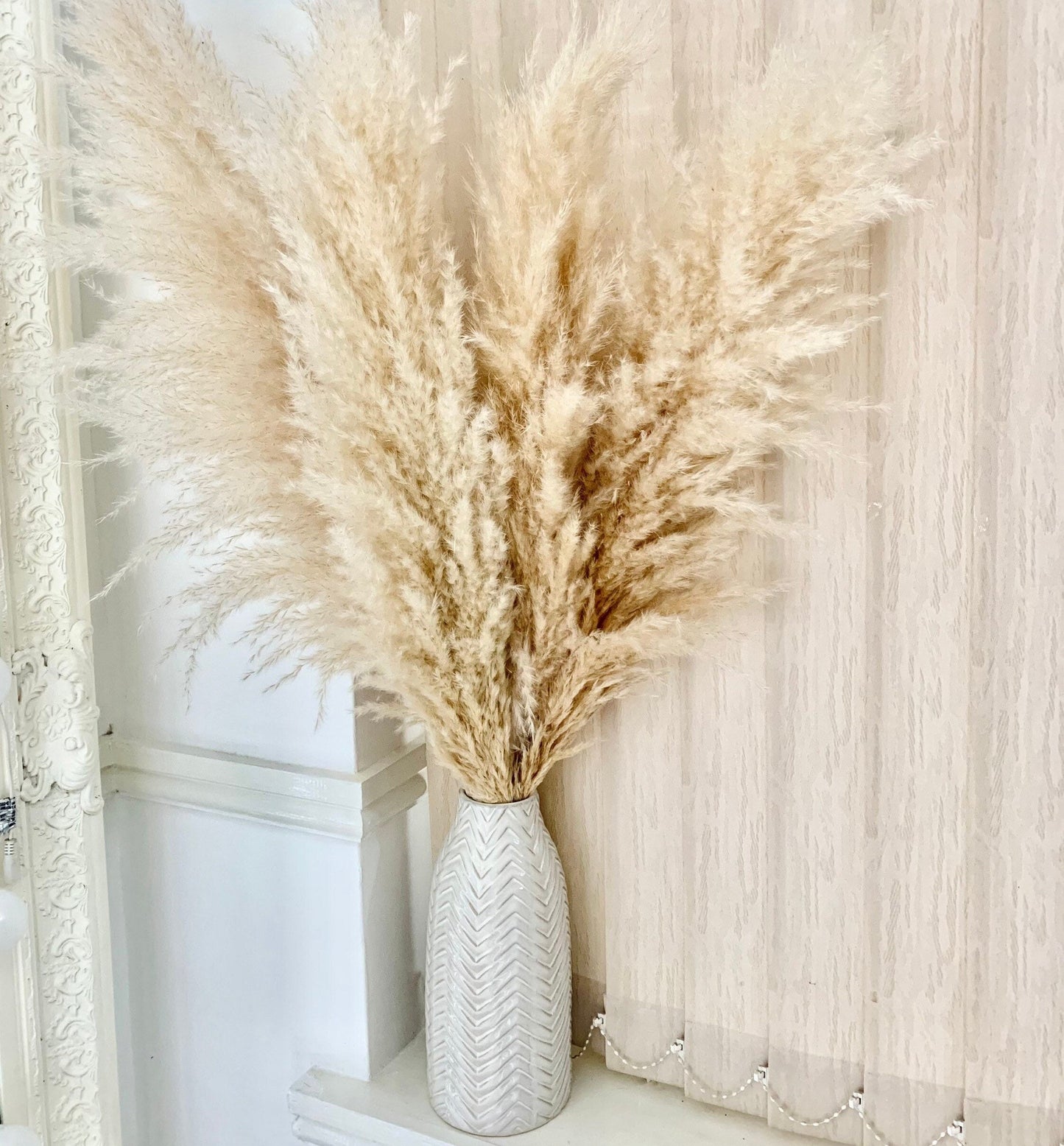 Pampas grass and vase