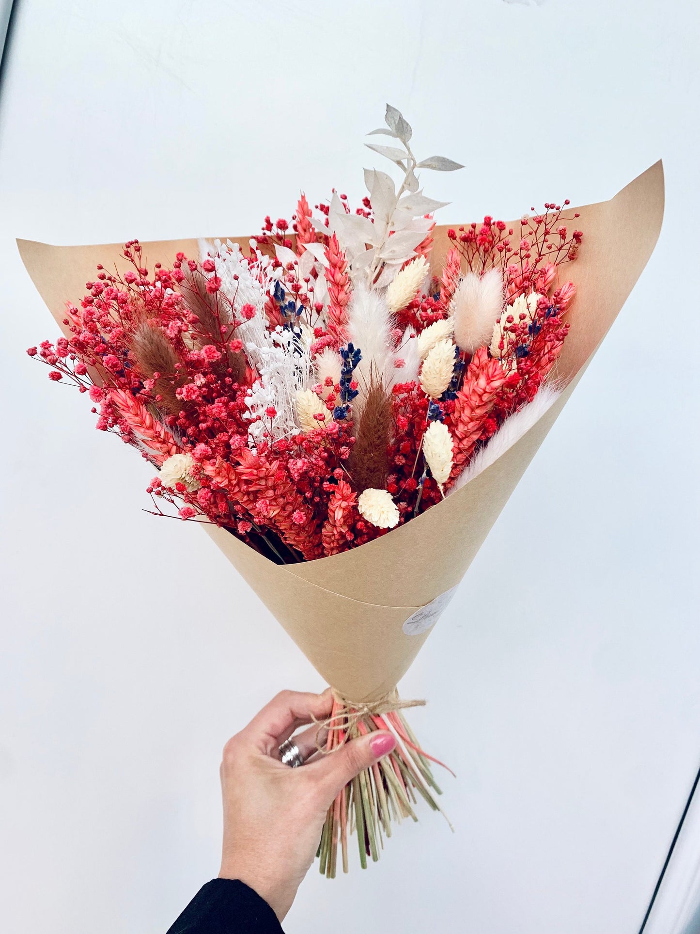 GIFT for her/  Scented  Bouquet LOVE/ Dried Flowers/ Dried Flower Bouquet/ Valentines Bouquet / Dried flower arrangement