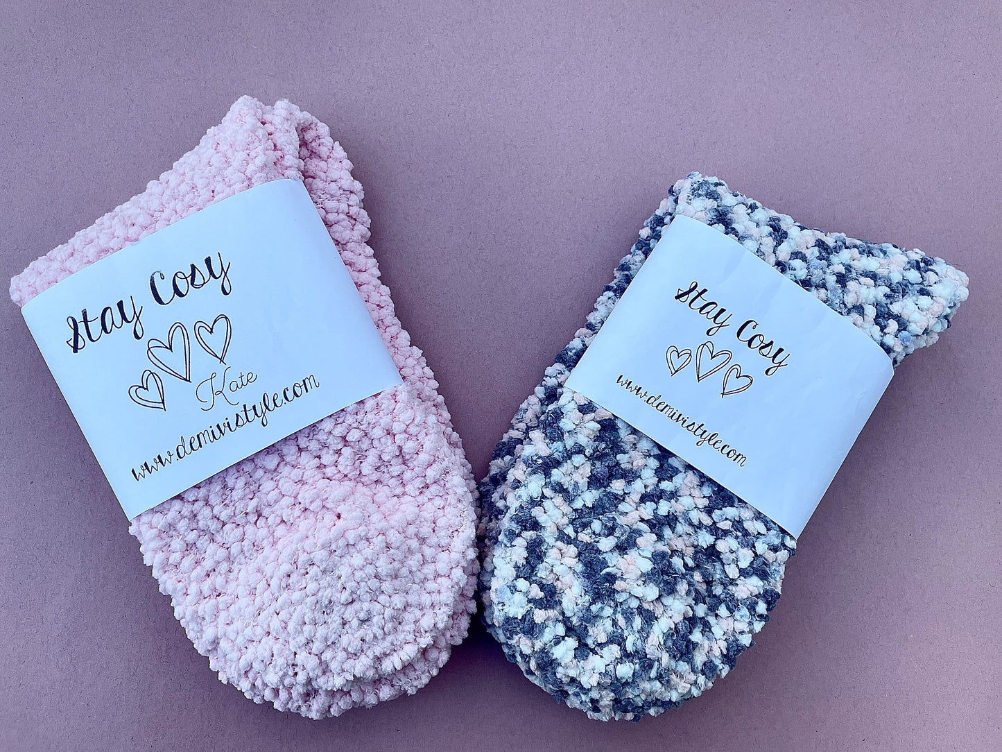 PERSONALISED Cosy socks  / winter socks / sleeping socks / gift for her / warm socks / fluffy socks / christmas gift / stocking fillers
